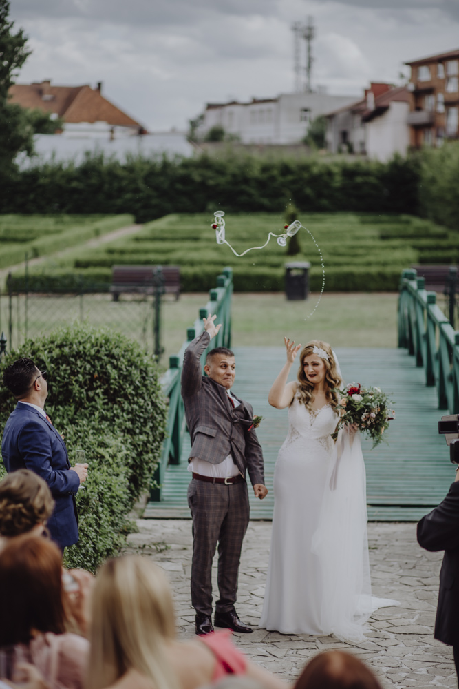Ślub na zamku królewskim w Niepołomicach-106
